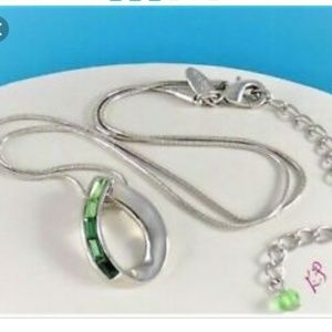 Lia Sophia Green Kiwi Necklace